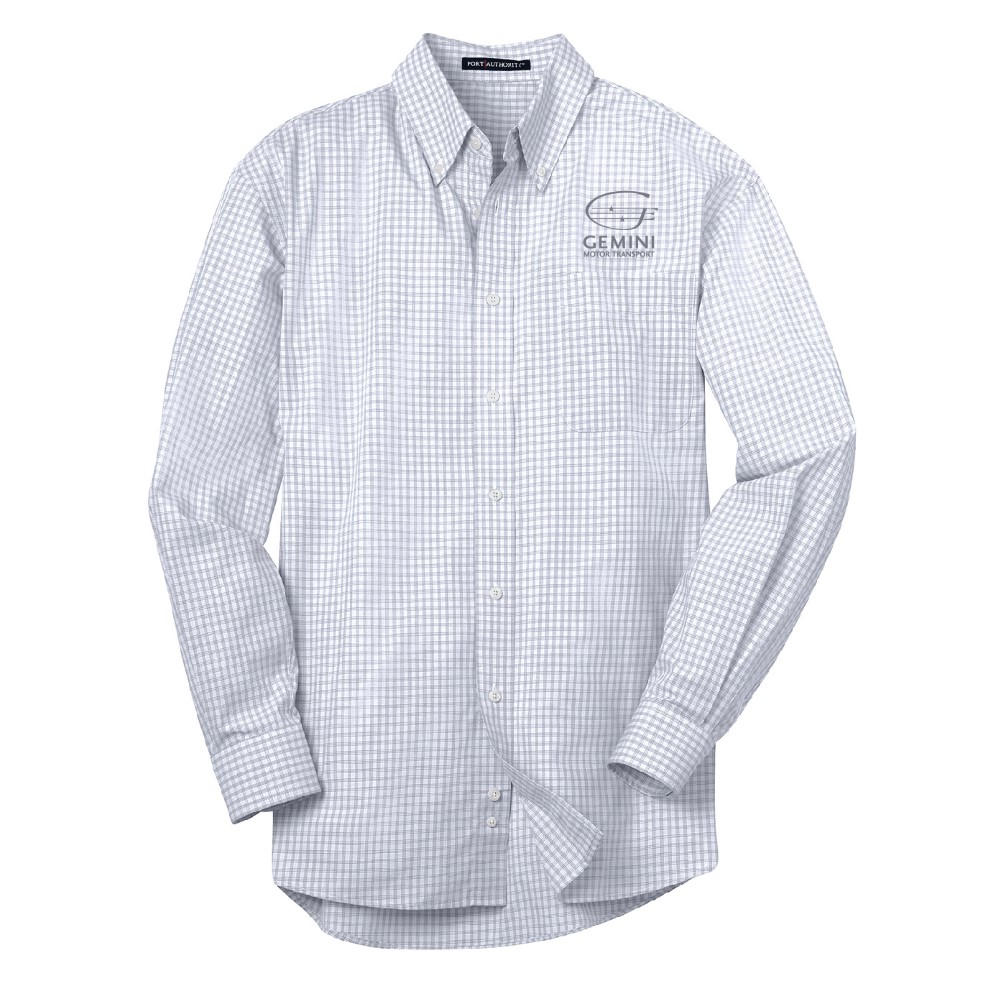 Plaid Pattern Easy Care Shirt