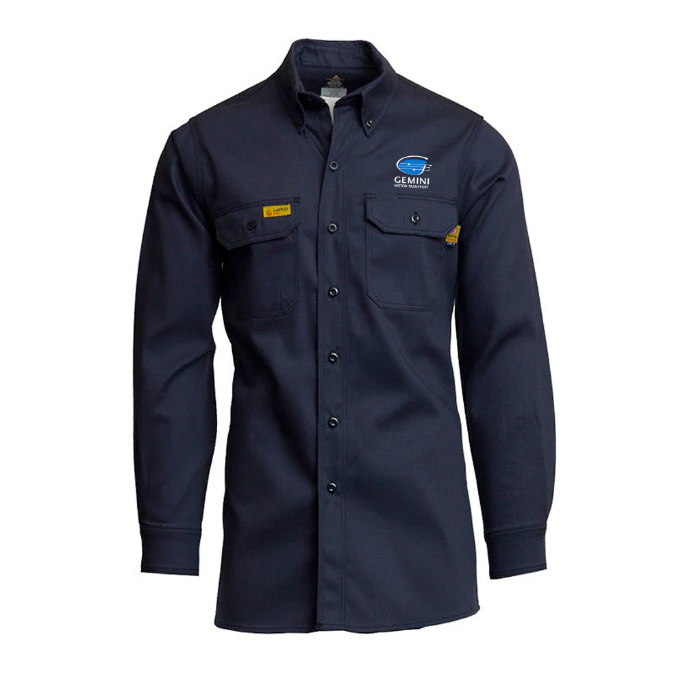 Extended sizes - Lapco FR Uniform Shirt | 6oz. 88/12 Blend | Navy