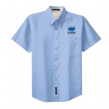 Tall Easy Care Short Sleeve Button Down Shirt