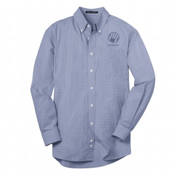 Plaid Pattern Easy Care Shirt