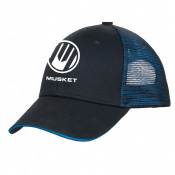 Double Mesh Snapback Sandwich Bill Cap